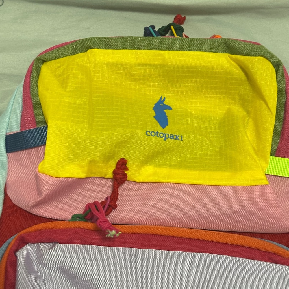 Cotopaxi Multicolor Backpack with Yellow and Pink Accents - Picture 2 of 5